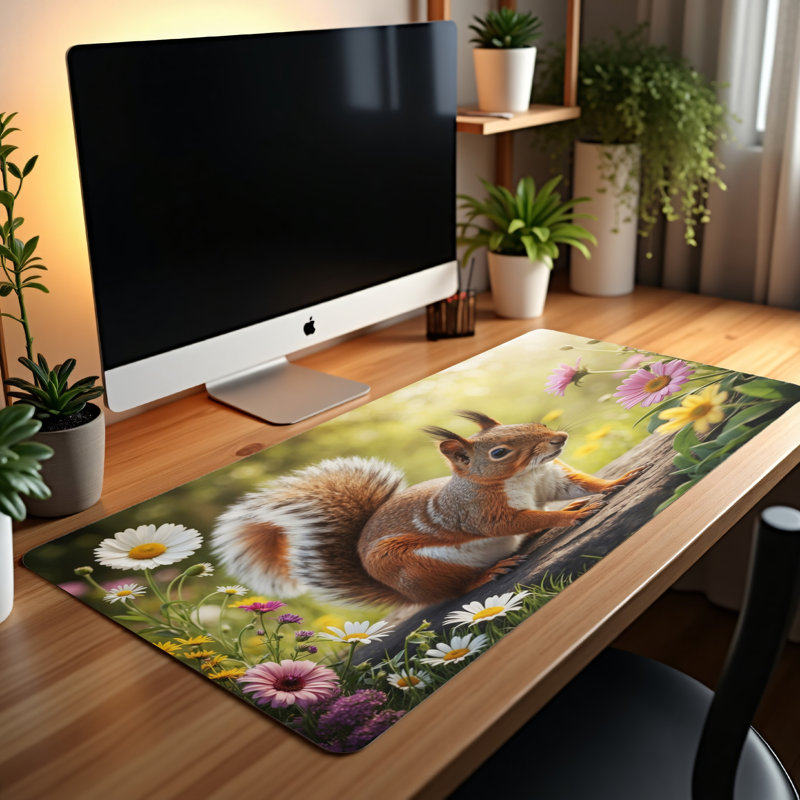 Polyester Desk Pad, 14.4x12.1