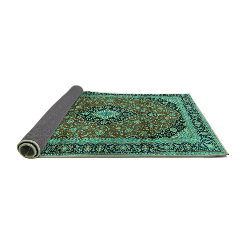 Tapis brun / vert, Rond 8 pi