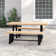 2 - Person Acacia Wood Patio Dining Set with Rectangular Table