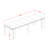 13 Pieces Extendable Dining Set Includes a Rectangle Xtenczar Table and 12 Linen Fabric Dining Chairs-1836248767-1836248766