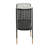 Sykesville Metal Mesh Side Panel 1 Shelf Console Table with Open Centre Storage