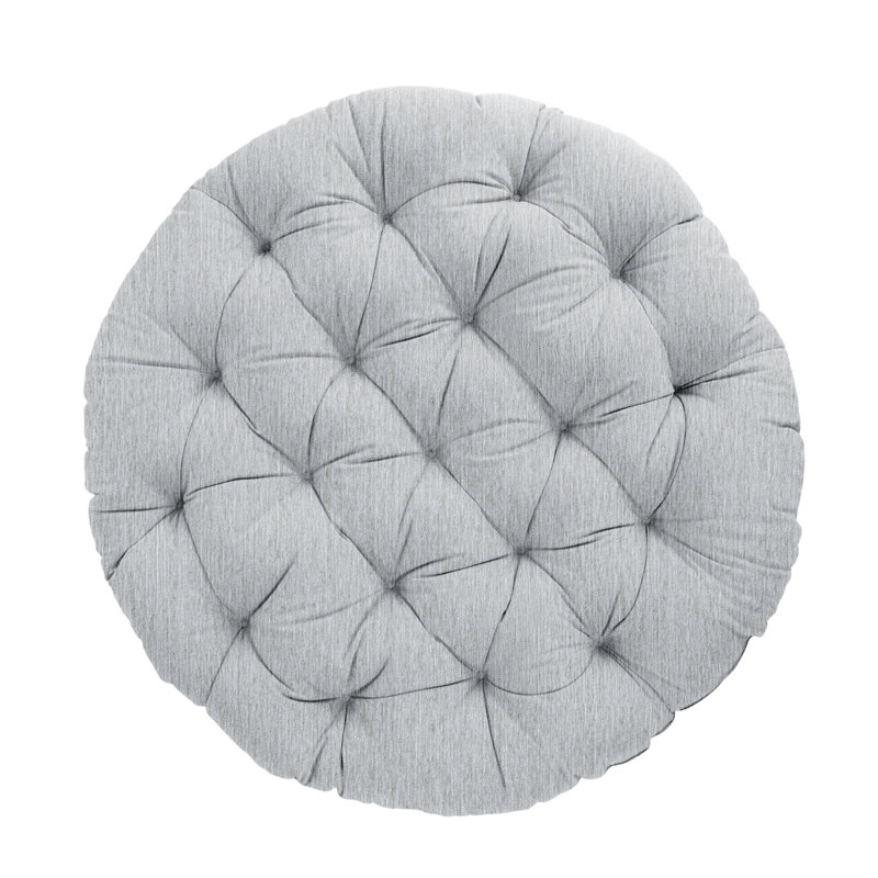 Outdoor 4'' Papasan Seat Cushion, Angel Silver