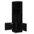 8 2-shelf Bar Cabinet, Black , Contemporary Style Piece Modern Living Accessory