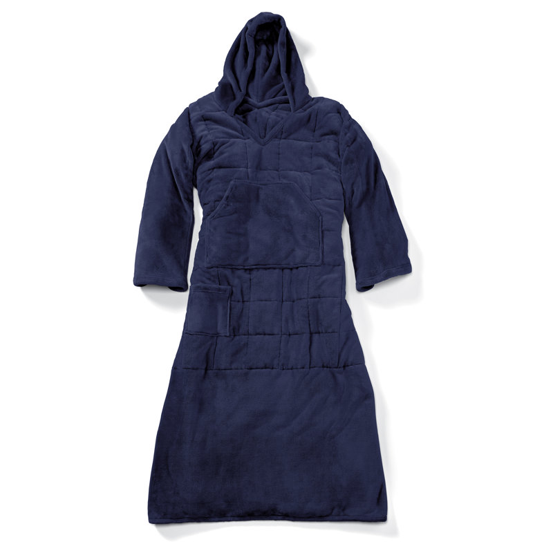 Wearable Weighted Snuggle Blanket, Navy