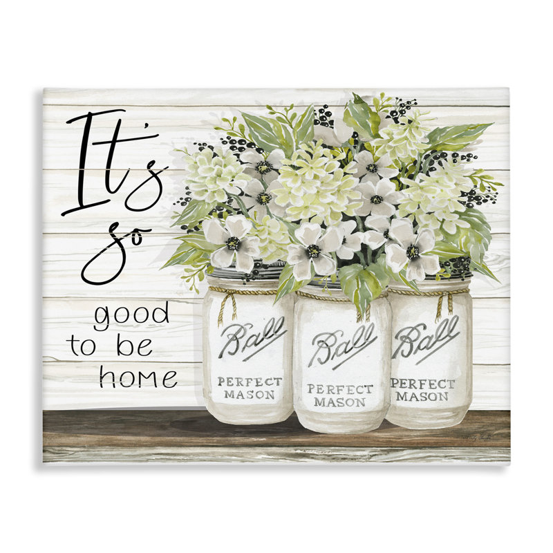 «So Good to Be Home charmant Floral» par Cindy Jacobs - impression d'art graphique, H 24 po x l 30 po