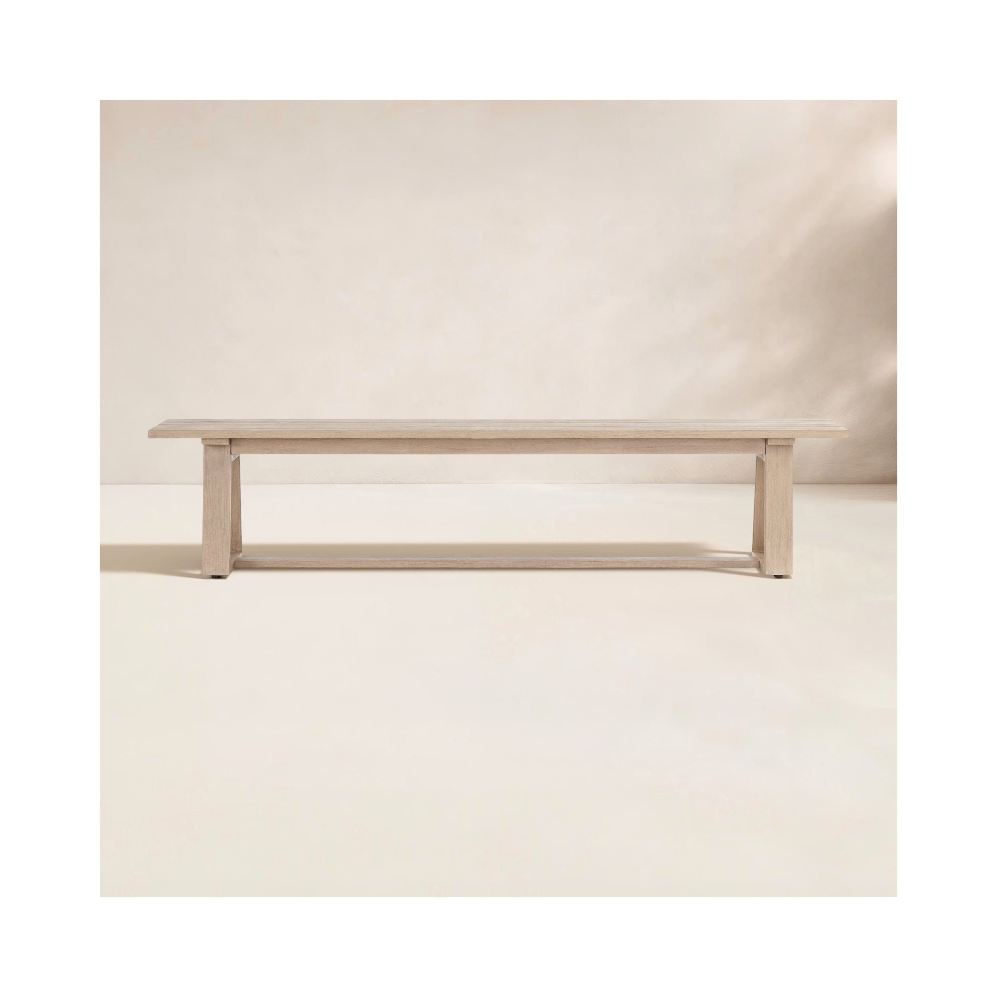 Shea 86.5'' Teak Outdoor Bench, Brown
