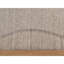 Tapis brun castor 5 pi 10 po x 5 pi 10 po, design moderne panaché, laine naturelle non tissée, tissage à plat, ton sur ton, texturé, noué à la main, rond, tapis oriental