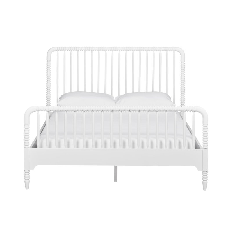 Linden Panel Bed, White, Twin
