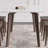 Modern generous rectangular dining table and chair-102024972