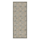 Rug & Kilim’S Scandinavian Kilim Runner With Gray-Beige Geometric Patterns