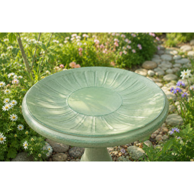 Bain d'oiseaux extérieur en métal