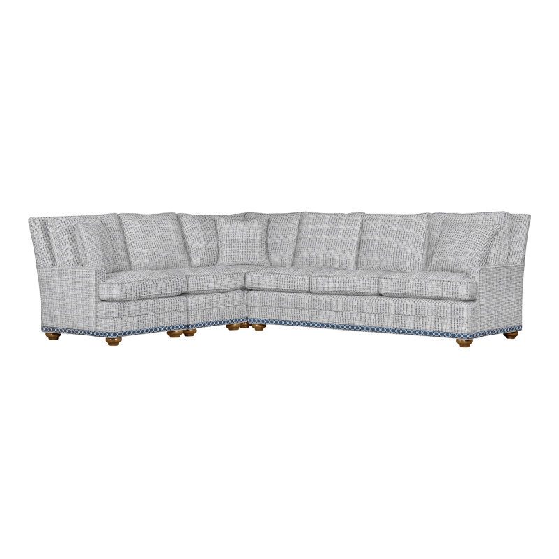 American Bungalow 4-Piece Riverside L-Sectional, Wrenn, Kimoni Natural, No