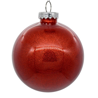 Clear Ornament with Glitter Interior
