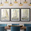 NAUTICAL Series CXIX - Impression sur mesure encadrée de qualité supérieure - 3 pièces-1950197930-1950197932