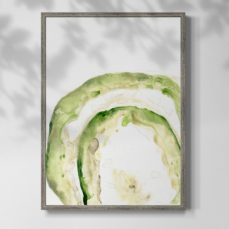 Reproduction encadrée Lichen Halo IV - bois massif, H 11 po x l 9 po