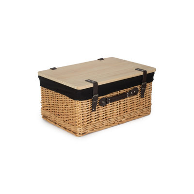 Wicker Gift or Storage Hamper with Lining
