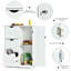 Armoire de rangement latérale avec 3 tiroirs et 1 armoire de rangement Rosalva-1092943496