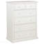 Commode de chambre blanche à 6 tiroirs-1704374211
