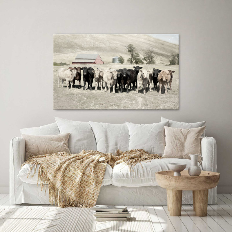 Reproduction sur toile "C best Ranch" par Rhonda Addison, H 36 po x l 60 po x P 1,5 po