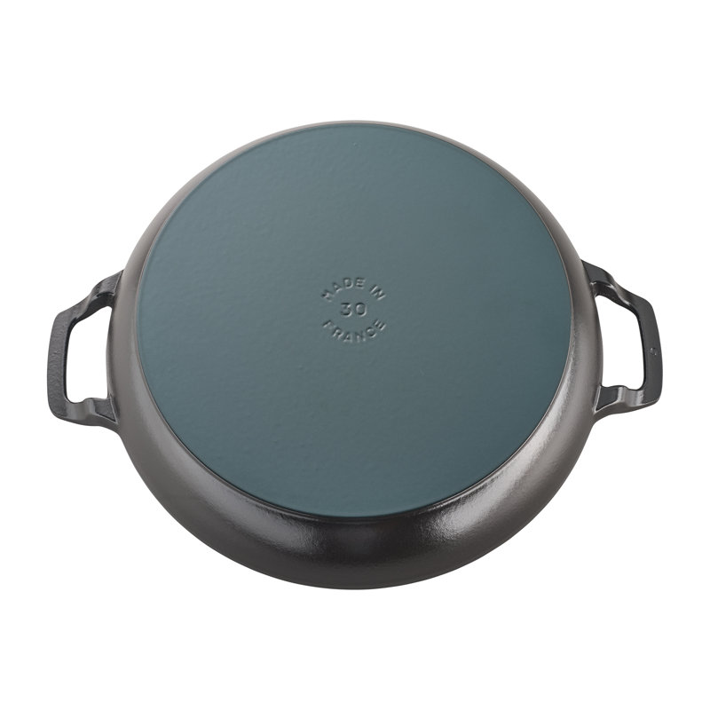 Cast Iron 3.59-qt Braiser with Lid, Matte Black