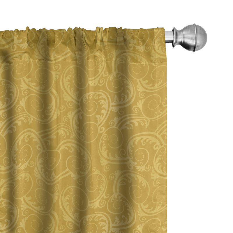Semi-Sheer Rod Pocket Curtain Panels, 28" x 84"