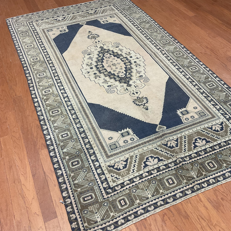 Tapis turc en laine Oushak fabriqué à la main Herat