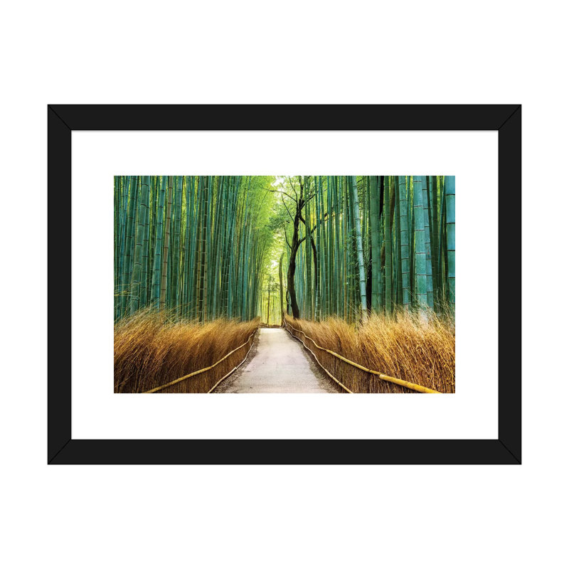 Arashiyama ancienne forêt de bambous par Susanne Kremer - reproduction de photo, Blanc, H 16 po x l 24 po x P 1 po