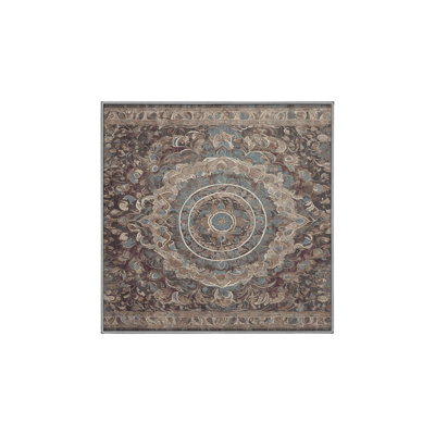 Machine Washable Gray Area Rug