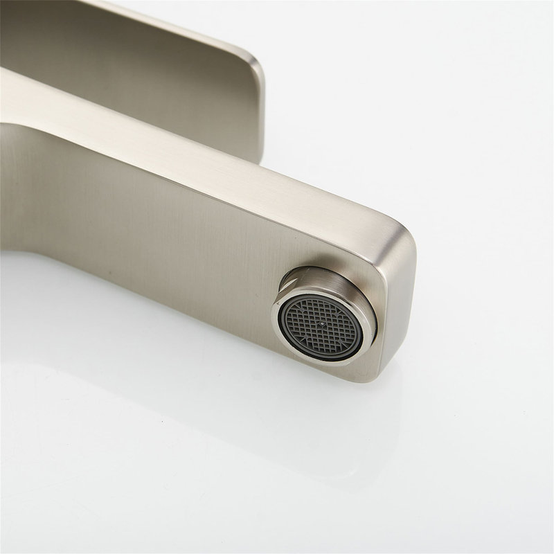 Single Hole Bathroom Faucet With Pop-Up Drain Single Handle Bathroom Sink Faucets Modern Brass Bathroom Basin Taps With Deck Plate