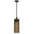 1 - Light Rubberwood Shaded Pendant