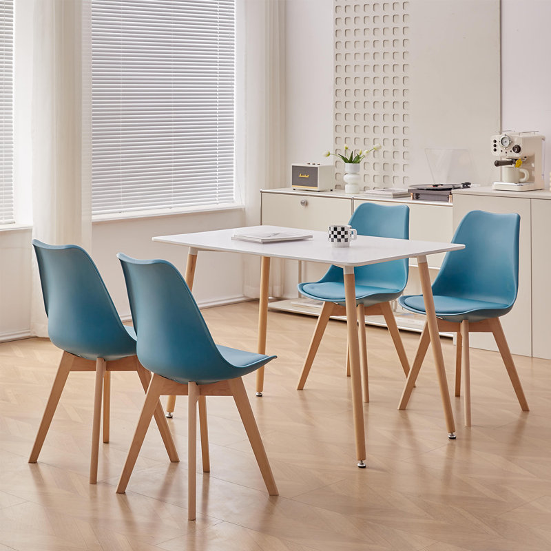 Quade Upholstered Dining Chair, Blue, 6