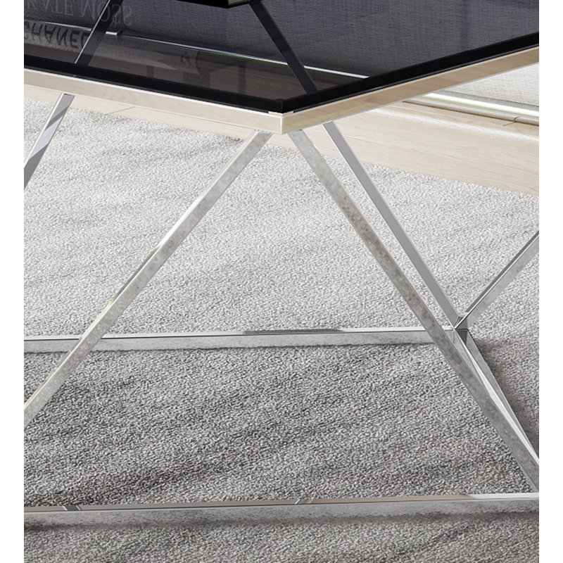 Gabriela Smoked Glass Coffee Table