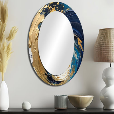 Lani - Miroir abstrait en métal