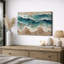 Art abstrait de vagues côtières, photos de salon, impression sur toile encadrée-1639738424-1639738431