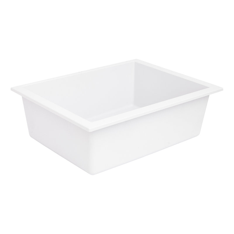 Holcomb 24 "L Undermount Kitchen Sink, Cloud White