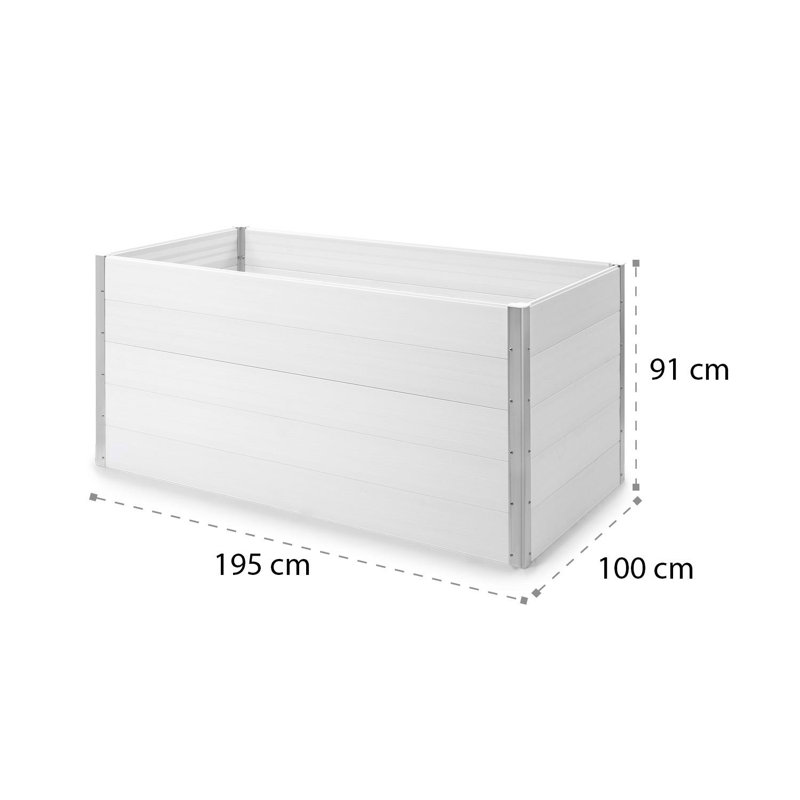 Raised Garden Bed, 91cm H x 195cm W x 100cm D