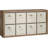 Sauder Stow-Away 8-Cube Organizer With Fabric Bins, Versatile Storage Solution For Home And Office