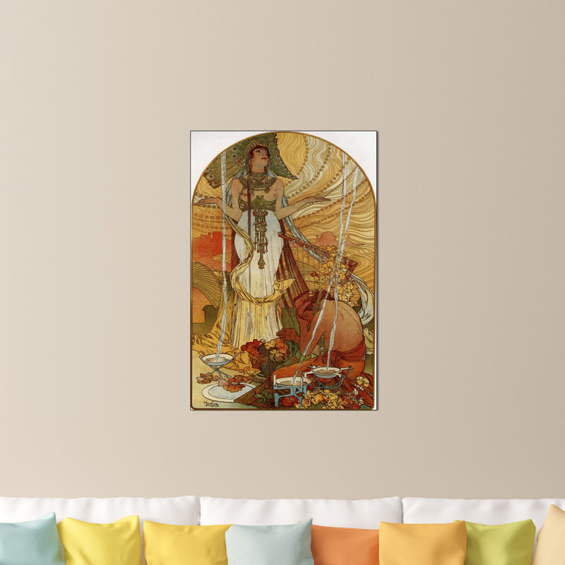 Mucha Alphonse - Wrapped Canvas Print, 90cm H x 60cm W x 1.8cm D