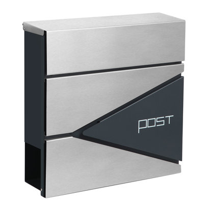 Madalena Steel Post Mounted Post Box