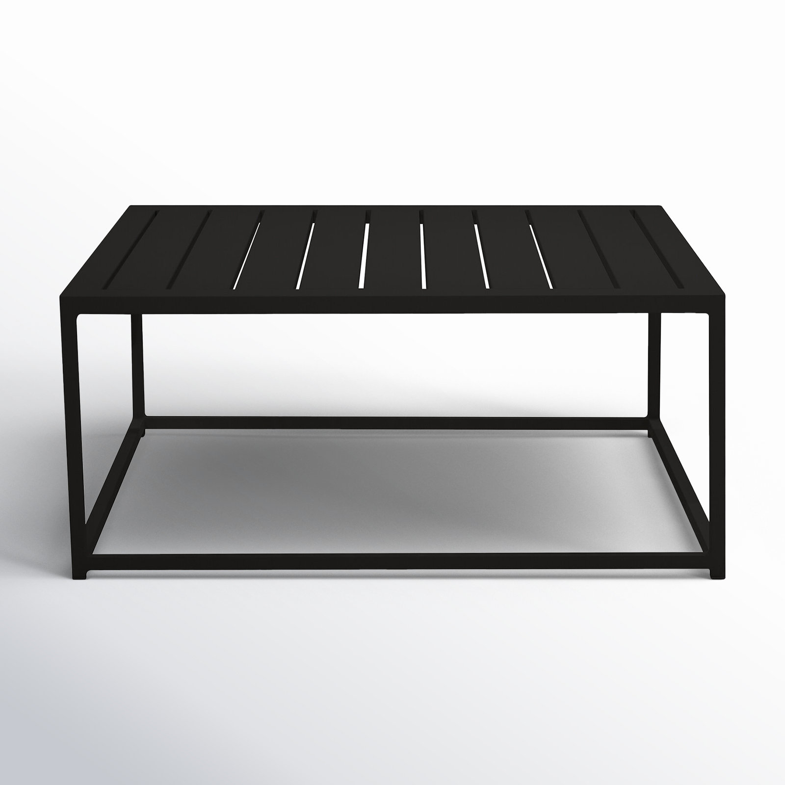 Marselia 36'' Outdoor Side Table, Black