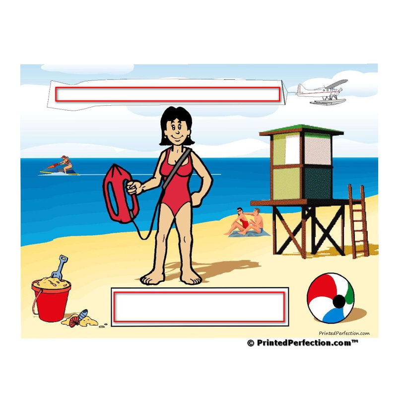 Personalized Lifeguard - Female Acrylic Key Chain