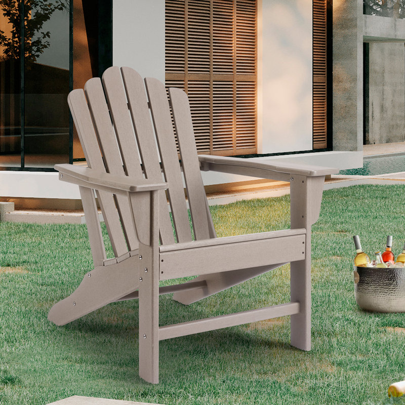 Bostrom Outdoor Adirondack Chair, Taupe