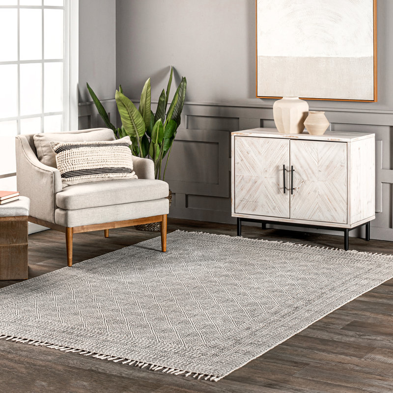 Tapis gris Argle, Rectangle 5 pi x 8 pi