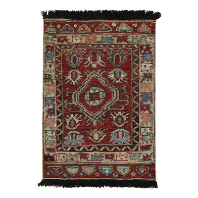 Burano Hand Knotted Wool Geometric Area Rug