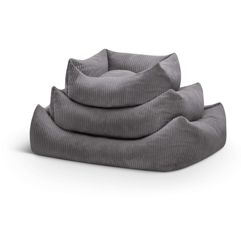 Nairne Polyester Pet Bed, 15cm H x 90cm W x 78cm D, Dark grey
