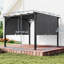 Pergola rétractable 10 pi x 10 pi, pavillon de jardin pergola d'extérieur UPF50 +