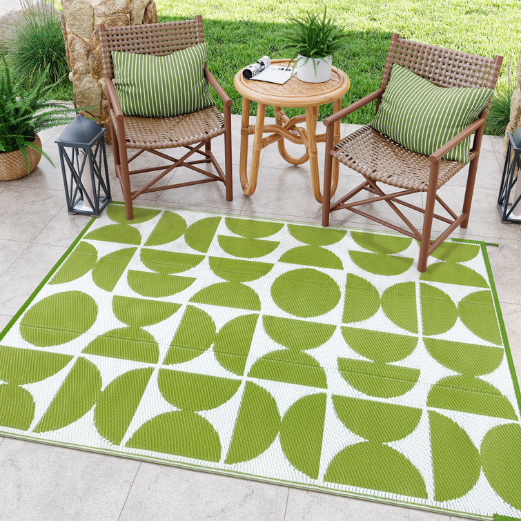 Botho Outdoor Rug Patio Waterproof Reversible Camping Rugs Plastic Straw Rv Rugs for Outside Under Awning Portable Lightweight Carpet for Backyard