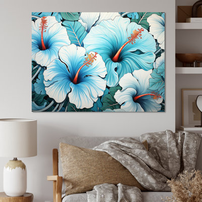 «Blue and White Morning Glory Garden Symphony 1 - Morning Glory», art mural