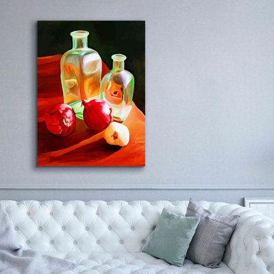«Bottles and oignon» par Ata Alishahi - reproduction d'art sur toile tendue