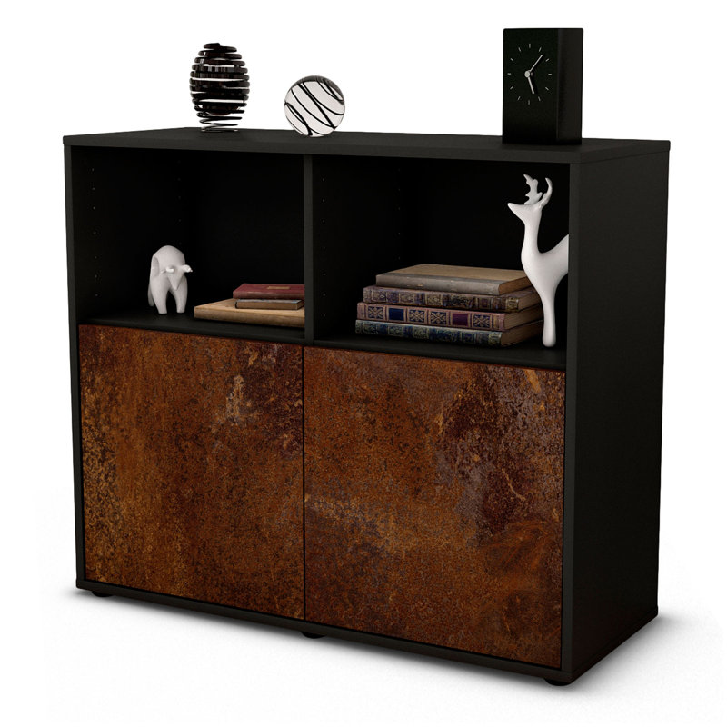 Raleigh 92cm Sideboard, Anthracite/Rust